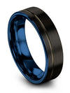 Carbide Promise Ring Guys Tungsten Wedding Band Polished Solid Black Ring Rings - Charming Jewelers