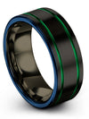 Wedding Band Sets Tungsten Bands for Woman Promise Ring His and Girlfriend Set - Charming Jewelers