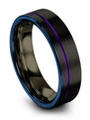 Black Tungsten Wedding Rings Womans Black Tungsten Wedding Ring Couple Bands - Charming Jewelers