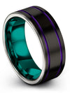 Judaism Wedding Rings for Mens Tungsten and Black Wedding Ring for Ladies Guys - Charming Jewelers