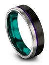 Matching Promise Rings for Girlfriend and Wife Tungsten Band for Boyfriend - Charming Jewelers