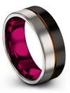 Black Wedding Band Rings for Guy Black Wedding Bands for Guys Tungsten - Charming Jewelers