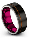 Engagement and Wedding Band Set Tungsten Rings Ring Engraving Guys Custom Ring - Charming Jewelers