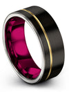 Men&#39;s Wedding Bands Matte Personalized Male Ring Tungsten Groove Rings Ladies - Charming Jewelers