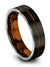 6mm Copper Line Wedding Ring Woman Tungsten 6mm Matching