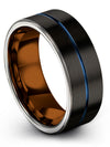 Black Wedding Bands Set for Woman&#39;s Brushed Tungsten Wedding Bands Black - Charming Jewelers