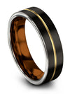Couples Promise Band Sets Black Tungsten Bands Custom Bands Male Happy 9th - - Charming Jewelers
