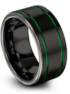 Wedding Band Sets Husband Wedding Ring Black Tungsten Carbide Rings for Woman&#39;s - Charming Jewelers