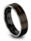 Hot Black Wedding Ring Female Engravable Tungsten Bands Engraved Engagement - Charming Jewelers