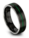 Black Wedding Ring Sets for Couples Luxury Tungsten Ring for Guy Gift Ideas Dad - Charming Jewelers