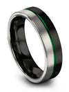 Hot Black Wedding Ring Female Engravable Tungsten Bands Engraved Engagement - Charming Jewelers