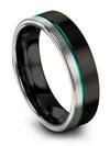 Fiance and Girlfriend Bands Wedding Black Tungsten Carbide Engraved Ring - Charming Jewelers
