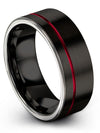 Plain Wedding Ring Ladies Wedding Rings Tungsten Carbide 8mm Mid Rings Set - Charming Jewelers
