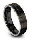 Black Wedding Sets for Men&#39;s Engagement Bands Tungsten Couple Rings Wife - Charming Jewelers