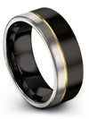 Personalized Wedding Ring Fiance and Fiance Tungsten Ring for Men&#39;s Flat - Charming Jewelers