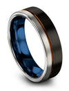 Engagement Lady Wedding Tungsten Carbide Bands Black I Promise Female Band Cute - Charming Jewelers