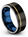 Black Matching Wedding Rings for Couples Promise Rings Tungsten Promise Ring - Charming Jewelers