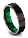 Matte Black and Woman&#39;s Wedding Ring Female Wedding Tungsten Bands Promise Band - Charming Jewelers