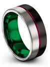 Wedding Engagement Guys Bands Tungsten Carbide Her and Girlfriend Ring Small - Charming Jewelers
