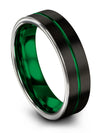 Black Wedding Bands Black Tungsten Engagement Mens Bands Rings for His Carbide - Charming Jewelers