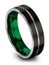 Male Promise Bands Customize Tungsten Wedding Band Set for Boyfriend and Fiance - Charming Jewelers