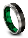Woman Black Ring Wedding Ring Tungsten I Love You Band Men&#39;s Jewelry Ring - Charming Jewelers