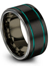 Plain Wedding Band for Him and Him Tungsten Matching Rings for Couples Male - Charming Jewelers