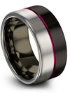 Black Tungsten Bands for Womans Wedding Band Womans Black Tungsten Wedding Band - Charming Jewelers
