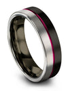 Plain Promise Rings Men&#39;s Tungsten Black Bands Men&#39;s A Promise Rings - Charming Jewelers