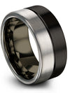 Unique Anniversary Ring Tungsten Wedding Ring Sets for Him and Him 10mm 60th - Charming Jewelers