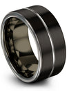 Wedding Band Sets Girlfriend Tungsten Rings for Lady Customized Mid Band - Charming Jewelers