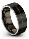 Ladies Jewlery Tungsten Matching Band for Couples Promise Ring for Guys Unique - Charming Jewelers