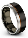Wedding Band Woman&#39;s Engraved Wedding Rings Tungsten Brushed Black Bands - Charming Jewelers