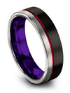 Metal Promise Band Tungsten Carbide Band Fiance and Boyfriend Flat Promise - Charming Jewelers