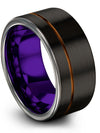 Wedding Ring for Lady 10mm Luxury Tungsten Bands Physician Bands Customize - Charming Jewelers