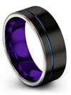 Man Metal Wedding Rings Tungsten Carbide Black Band Mother&#39;s Day Rings - Charming Jewelers
