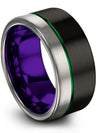 Man Tungsten Anniversary Band Sets Tungsten Carbide Wedding Ring Sets Boyfriend - Charming Jewelers