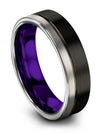 Metal Wedding Band for Men&#39;s Tungsten Female Wedding Bands Black Band Jewelry - Charming Jewelers