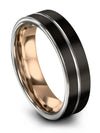 Modern Wedding Ring for Mens Tungsten Carbide Black Rings for Mens Mariage Band - Charming Jewelers