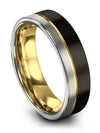 Couple Anniversary Ring Set Black His and Husband Tungsten Wedding Band Cute - Charming Jewelers