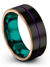 Flat Anniversary Ring Guy Tungsten Black Bands Car Mechanics forever Bands - Charming Jewelers