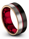 Hot Black Wedding Ring Female Engravable Tungsten Rings Engraved Engagement - Charming Jewelers