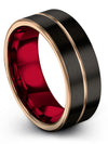 His and Her Wedding Band Tungsten Ring Engraved His Day Ideas 8mm 11th Tungsten - Charming Jewelers