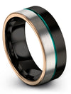 Black Wide Womans Wedding Rings Tungsten Carbide Wedding Rings Promise Rings - Charming Jewelers