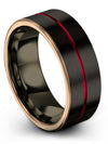Couple Promise Band Tungsten Carbide Bands for Couples Matching Promise Band - Charming Jewelers