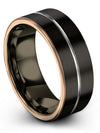 Wedding Engagement Man Set Tungsten Wedding Band for Men&#39;s Guys Simple Rings - Charming Jewelers