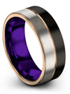 Tungsten Black Anniversary Ring Tungsten Carbide Wedding Bands Sets Cute Black - Charming Jewelers
