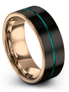 Black Wedding Band Sets for Fiance Brushed Black Tungsten Ring Woman&#39;s Rings - Charming Jewelers