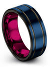 Unique Wedding Ring Guy Wedding Band Tungsten Set for Wife and Her Simple - Charming Jewelers