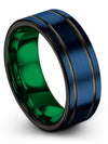 Men&#39;s Wedding Rings Engraved Tungsten Carbide Engagement Mens Bands for Womans - Charming Jewelers